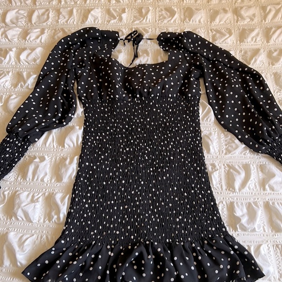 Mini ruffle polka dot dress - Picture 4 of 4